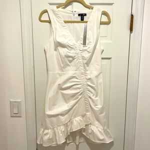White Ruffle Dress
